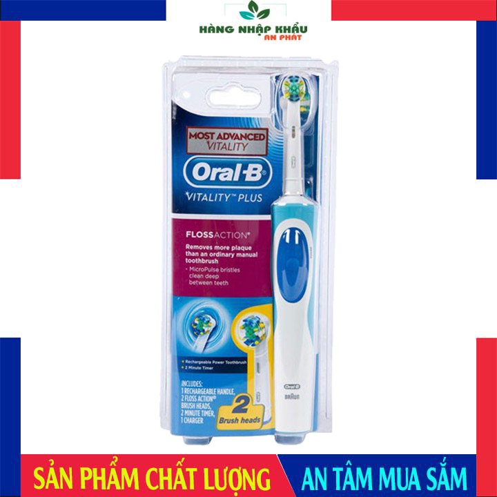 Bàn Chải Đánh Răng Điện Oral-B Vitality Plus 2 Đầu FlossAction