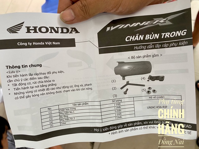 DÈ CON GẮN THÊM CHO WINNER X HONDA VIỆT NAM SẢN XUẤT(CHÍNH HÃNG HONDA VIỆT NAM)