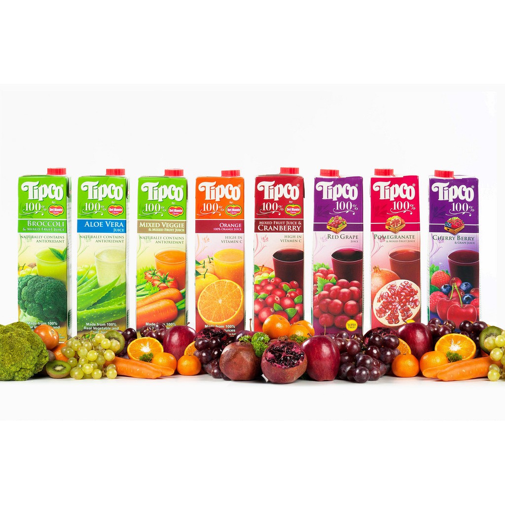 NƯỚC ÉP TRÁI CÂY TIPCO 100% 1000ML THÁI LAN