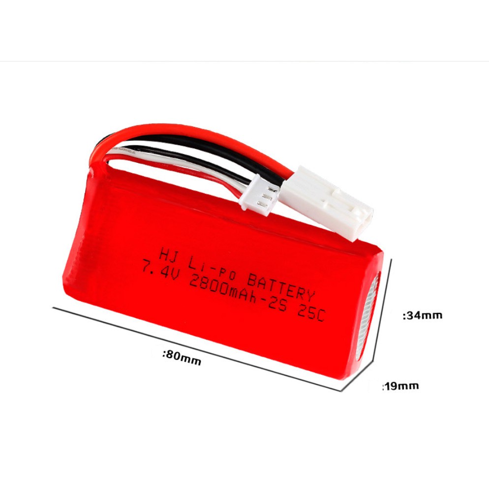 Pin 7.4v 2800mah lipo pin đồ chơi trẻ em