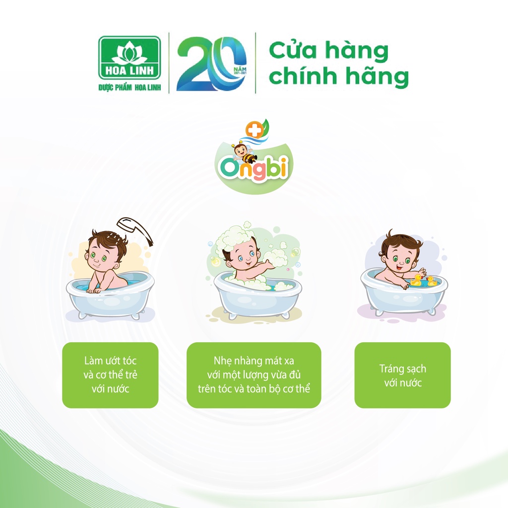 Sữa tắm gội thảo dược trẻ em Ongbi 200ml - An toàn cho trẻ sơ sinh và trẻ nhỏ