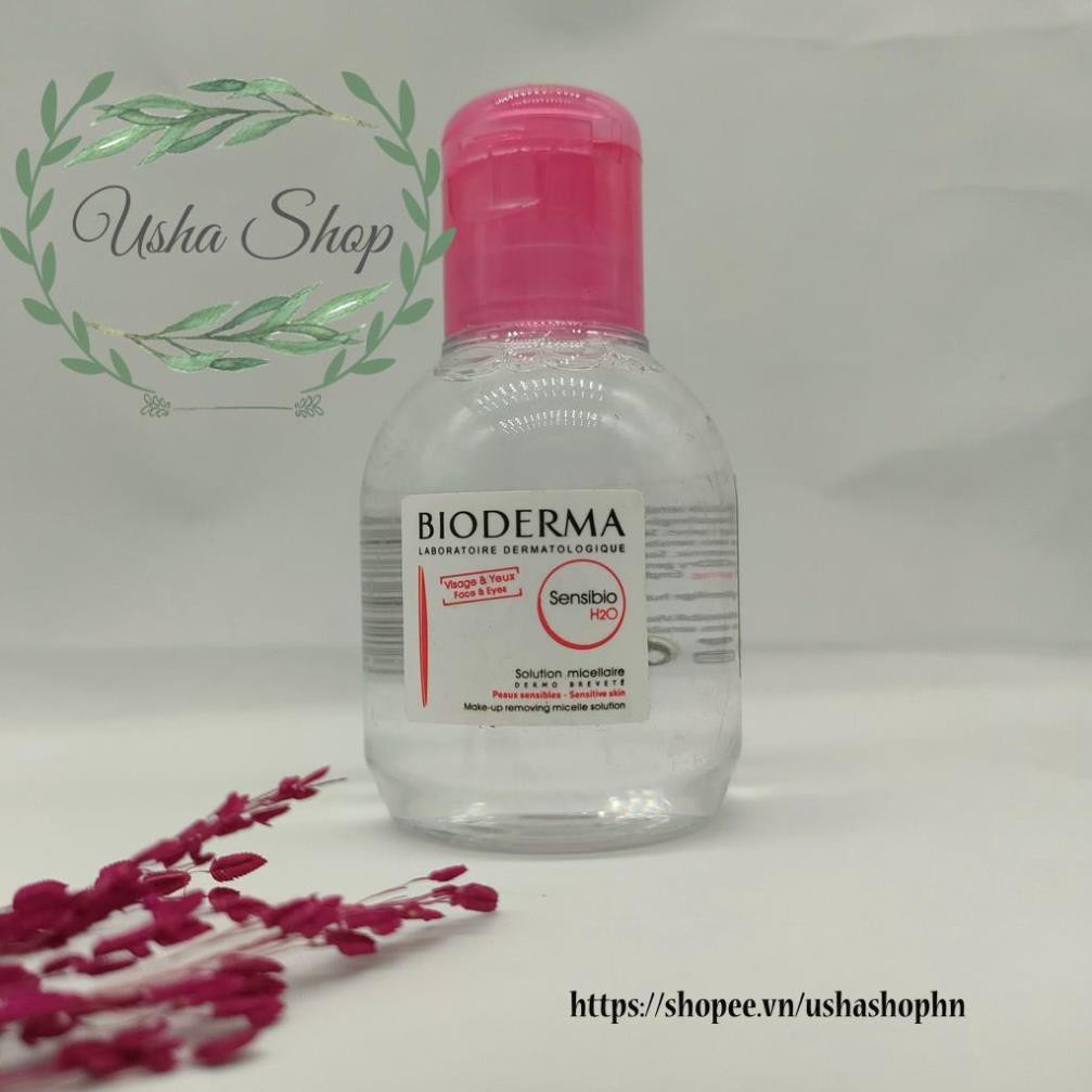 Bioderma Sebium, Sensibio H2O Minisize 100ml – Nước tẩy trang Mini Bio nắp bật [Xanh, Hồng]