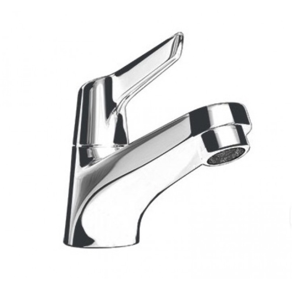 Vòi chậu lavabo nước lạnh INAX LFV-17 Thiết kế lưới lọc đầu vòi tiết kiệm nước và đỡ bắn - Vật liệu 