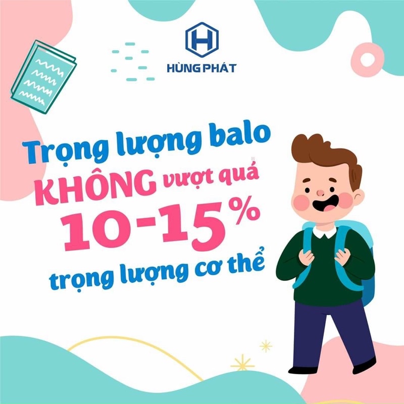 Cặp balo chống gù lưng cho bé 💗