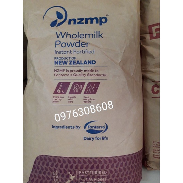 SỮA BỘT NGUYÊN KEM NEWZEALAND WHOLE MILK POWDER  Túi 500gr