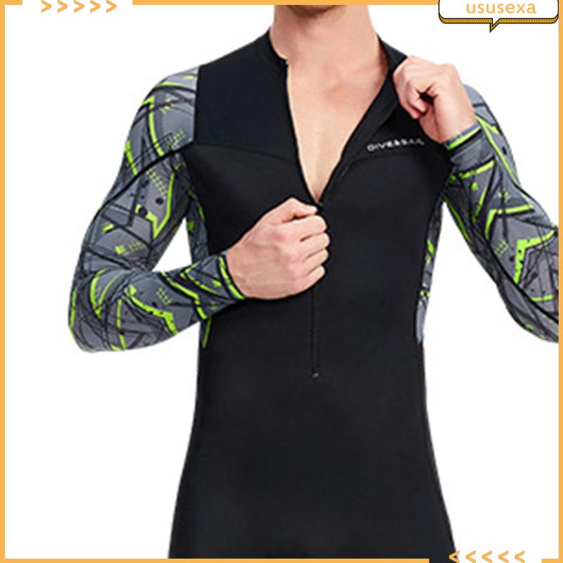 Bộ Đồ Lặn Một Mảnh Có Khóa Kéo Trước Siêu Co Giãn Cho Nam