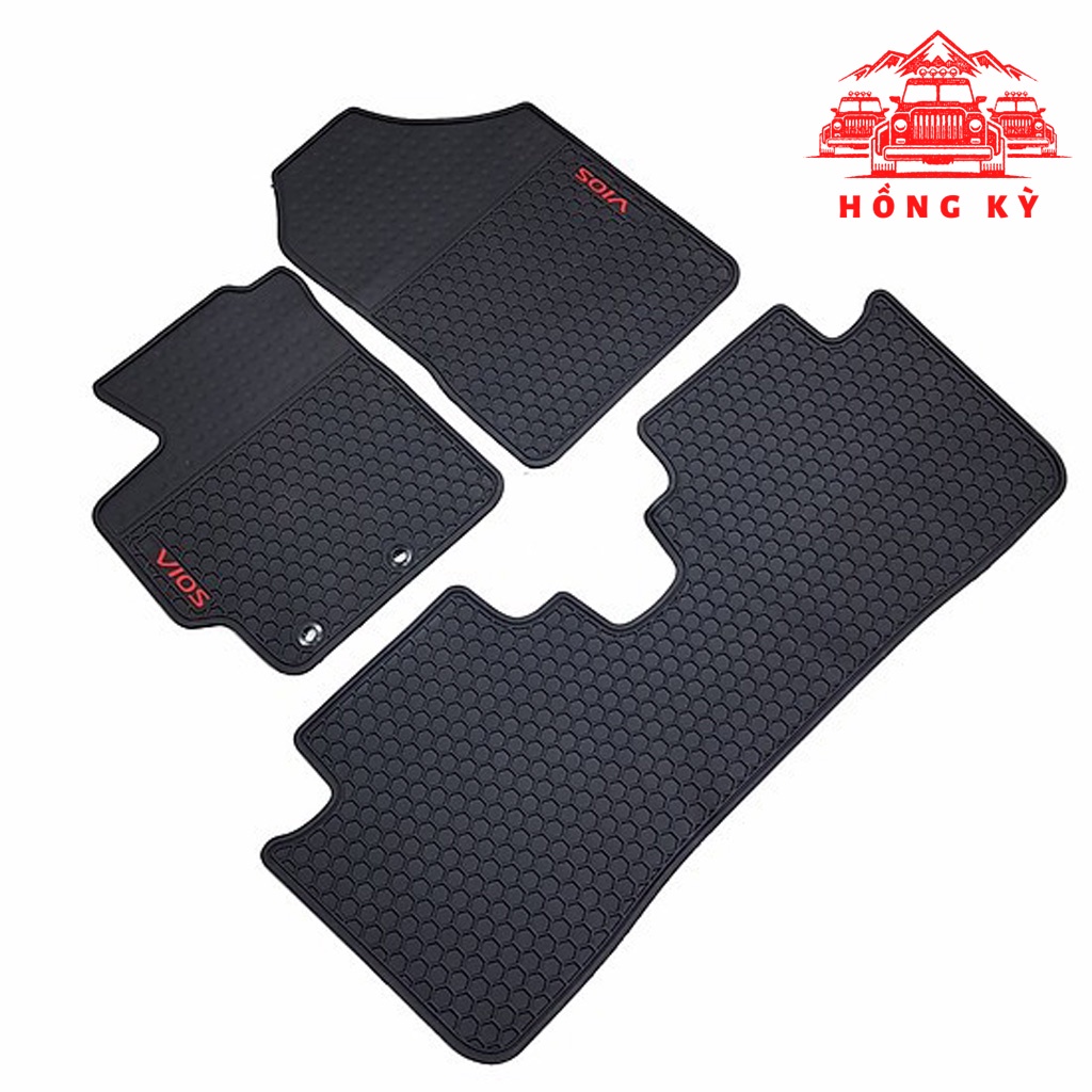 Thảm lót sàn TOYOTA VIOS chất liệu cao su, thảm sàn thiết kế đúng form xe, không mùi, không thấm nước – HỒNG KỲ AUTO