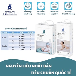 Combo 2 Bỉm Quần Hankkumi nhập khẩu chân ái cho các mom bỉm sữa M42/L40