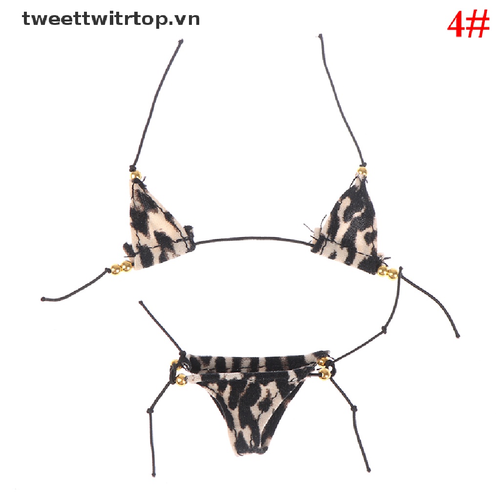 Bộ Bikini Kèm Quần Lót Mini Tỉ Lệ 1: 6 Cho Nhà Búp Bê