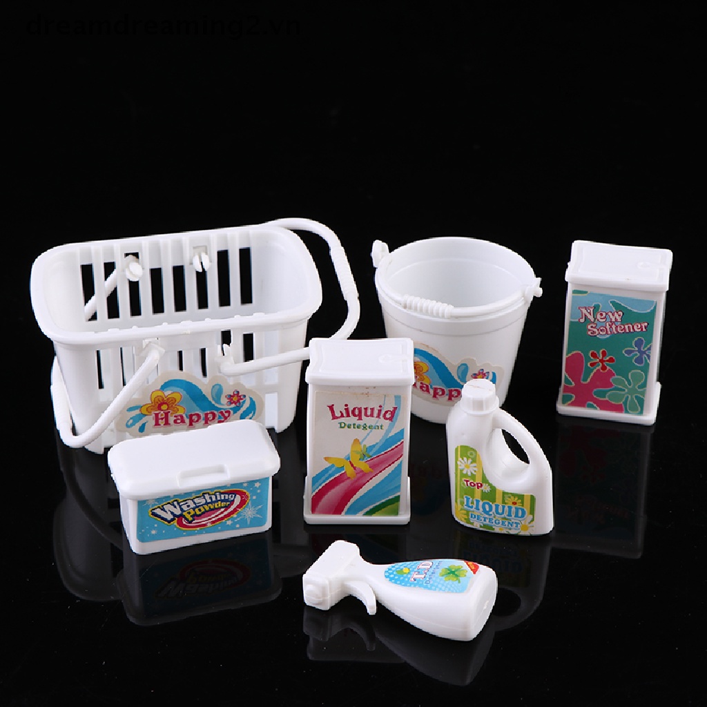 Bộ 7 Quần Áo Giặt Búp Bê Tiện Dụng