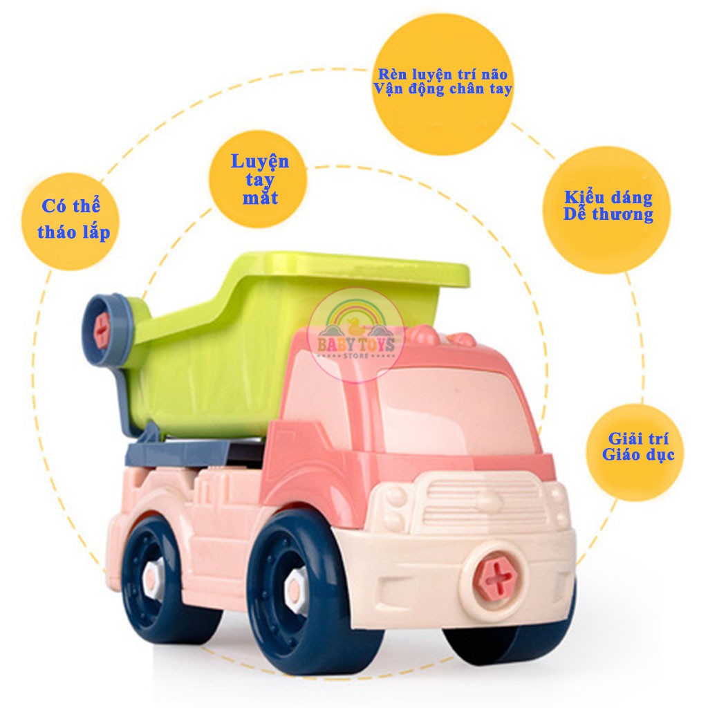 Xe Công Trình Tháo Lắp Kèm Bộ Sửa Chữa Cho Bé