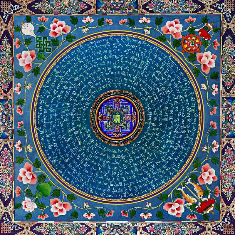 Tranh Mandala Nepal 60x60