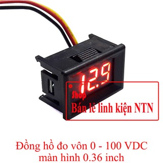 Đồng hồ đo vôn 0 -100 VDC