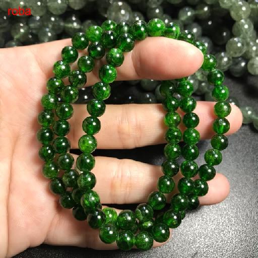 Vòng tay diopside quấn 3 vòng 5li