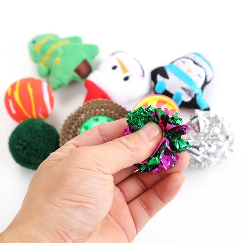 Set 13 Gậy Đồ Chơi Giáng Sinh Vui Nhộn Cho Mèo Cưng