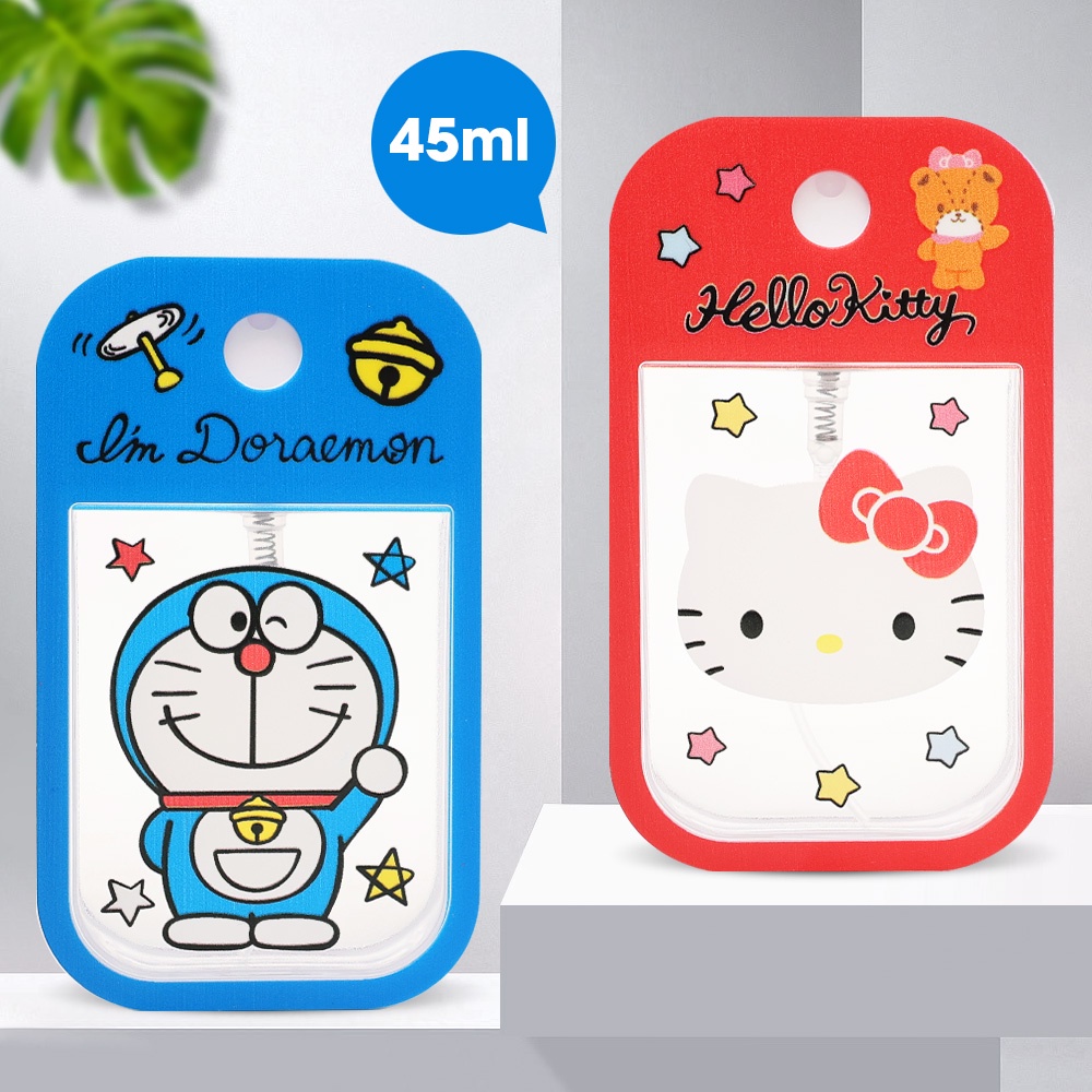 Chai xịt nước hoa 45ml trong suốt họa tiết hoạt hình dễ thương