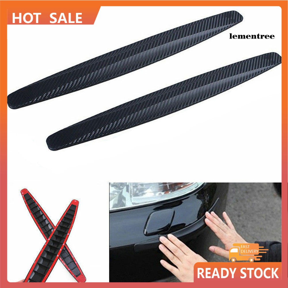 Set 2 Dải Sợi Carbon Dán Bảo Vệ Viền Xe Hơi Chống Va Chạm