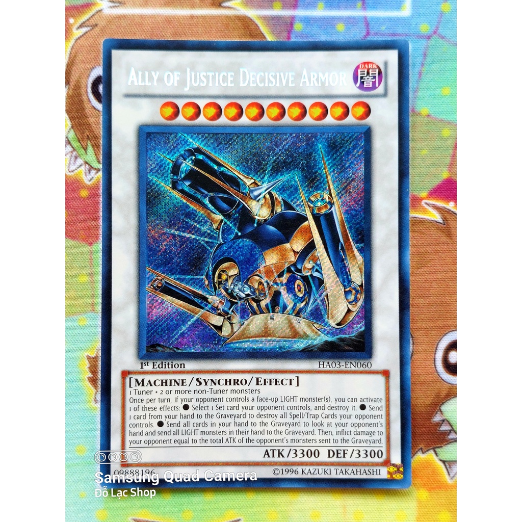 Thẻ Bài Yugioh Monster Mint90 Ally of Justice Decisive Armor - HA03-EN060 - Secret