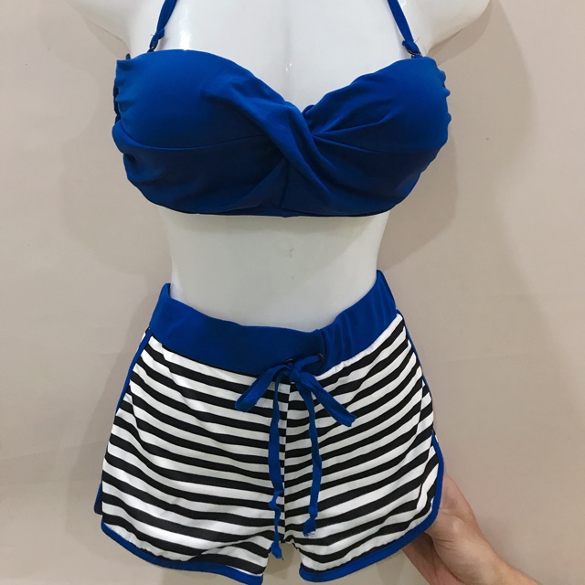 Combo 1 bikini 1 áo len móc