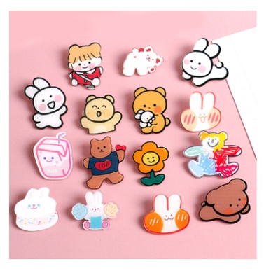 Pin Stick phụ kiện trang trí balo túi xách... siêu dễ thương cute (ngẫu nhiên)