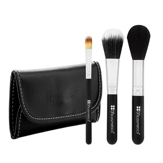 (Bill US) Set 3 cọ makeup mặt kèm bao da BH Cosmetics Face Essential To Go