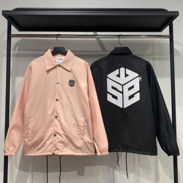 Áo khoác dù 2 lớp chống nắng nút bấm form rộng in hình SWE giản đơn siêu phẩm của năm