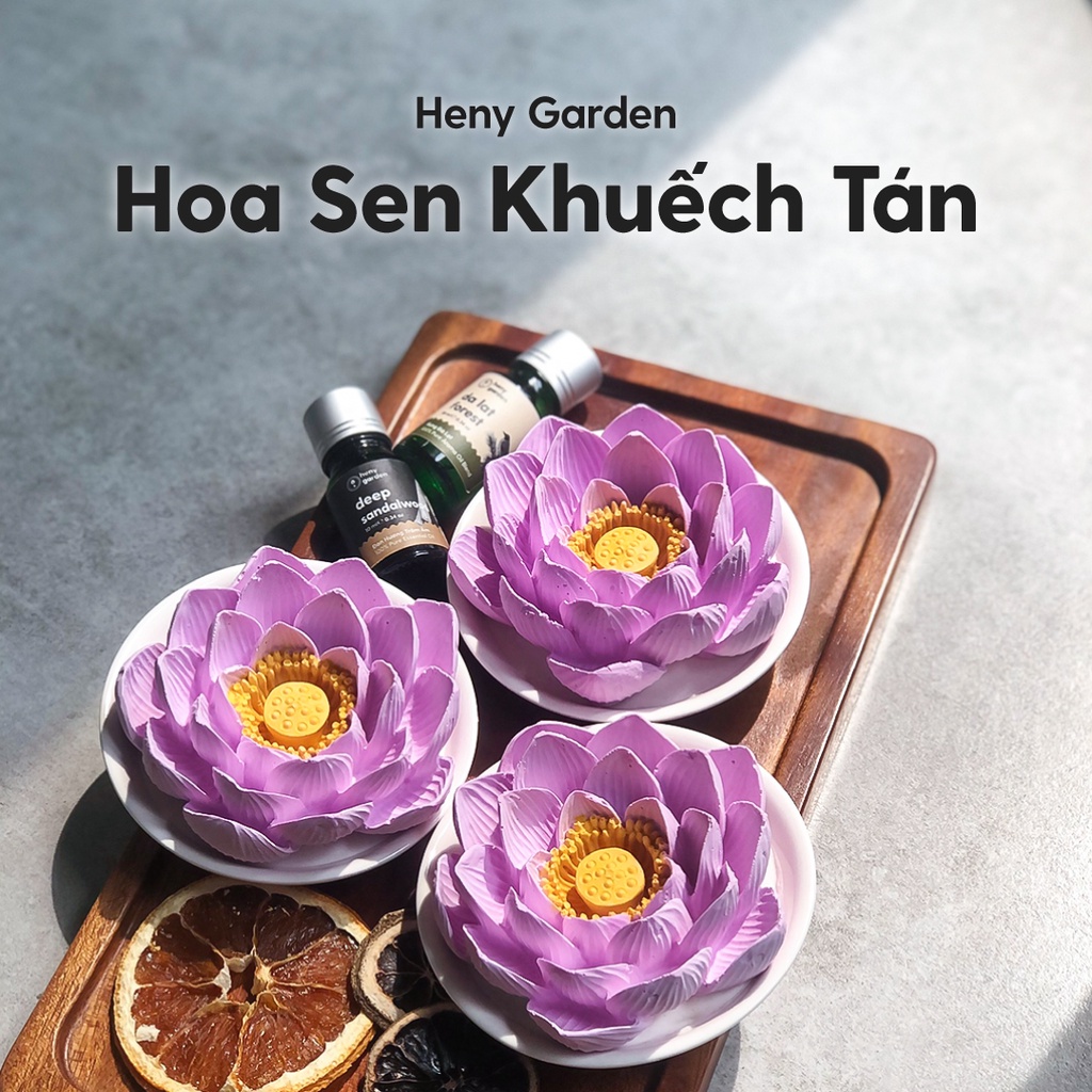 Đá Thơm Khuếch Tán Tinh Dầu HENY GARDEN Hoa Sen (Mẫu Mới)