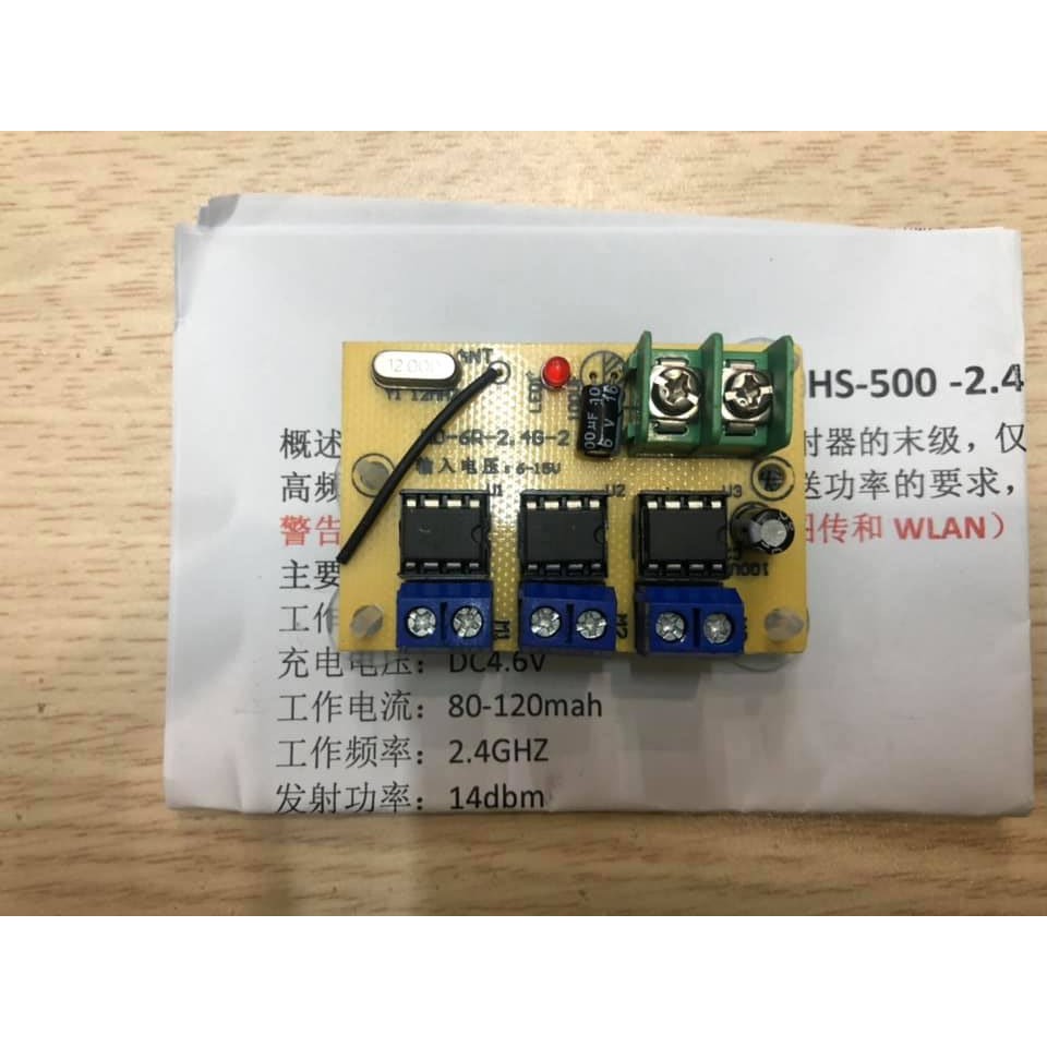 Bộ điều khiển kèm mạch nhận nâng cấp sóng bắt xa hơn 500 700 met chế tạo tàu thả thính mô hình