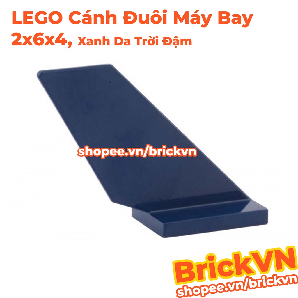 LEGO Cánh Đuôi Máy Bay / Cánh Đuôi Tàu Con Thoi 2x6x4 Xanh Da Trời Đậm ID 6127113 6239