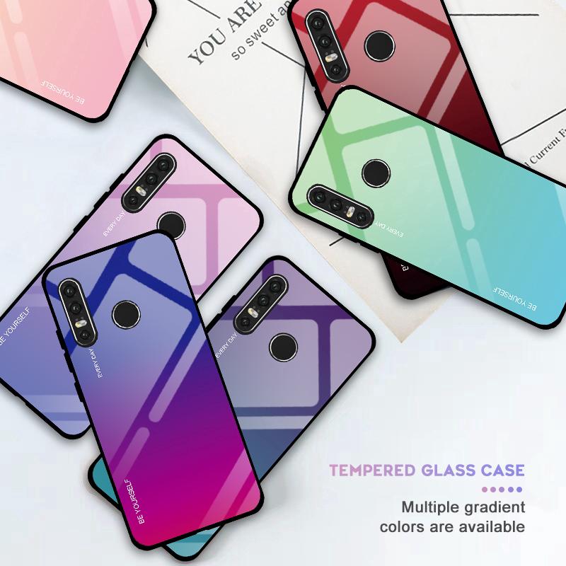 Ốp điện thoại cứng hiệu ứng chuyển màu cho Huawei P20 Lite P30 Pro P smart Enjoy 7s
