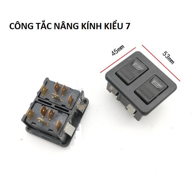 Công tắc nâng cửa kính 12v-24v