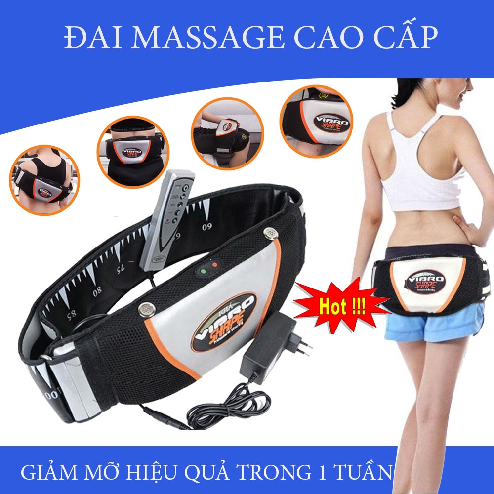 [BH 1 ĐỔI 1] ĐAI MASSAGE RUNG BỤNG VÀ TOÀN THÂN. GIẢM MỠ HIỆU QUẢ NGAY SAU VÀI TUẦN SỬ DỤNG - BẢO HÀNH 1 ĐỔI 1 MỚI