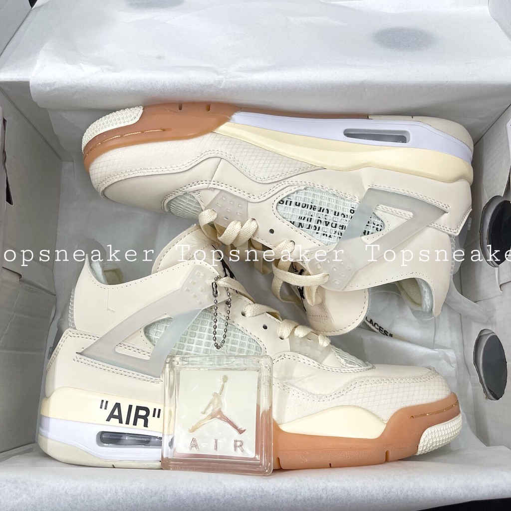 [Mã SKAMA06 giảm 8% tối đa 50K đơn 250K] Giày Sneaker Jordan 4 Sữa Full Box Phụ Kiện Freeship