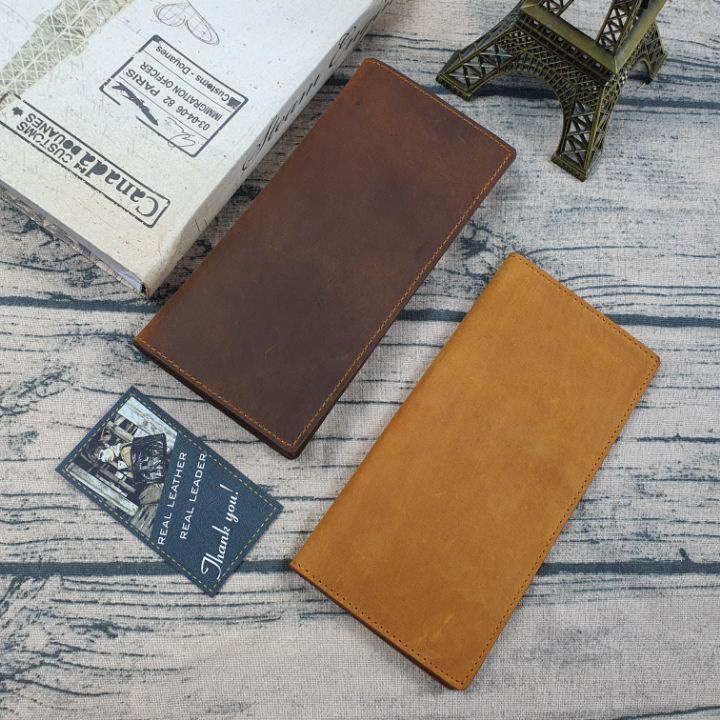 Ví dài nam, ví cầm tay nam da sáp thời trang cao cấp WL104 - 100% da bò thật, BH 3 năm, bóp ví nam