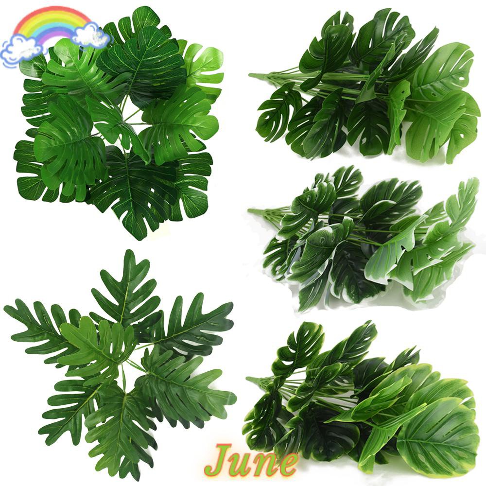 JUNE 1  Bouquet Craft Simulation Grass Landscape Tropical Plants Artificial Turtle Leaves Wedding Supply Floral|Home Decoration Green Lifelike Palm