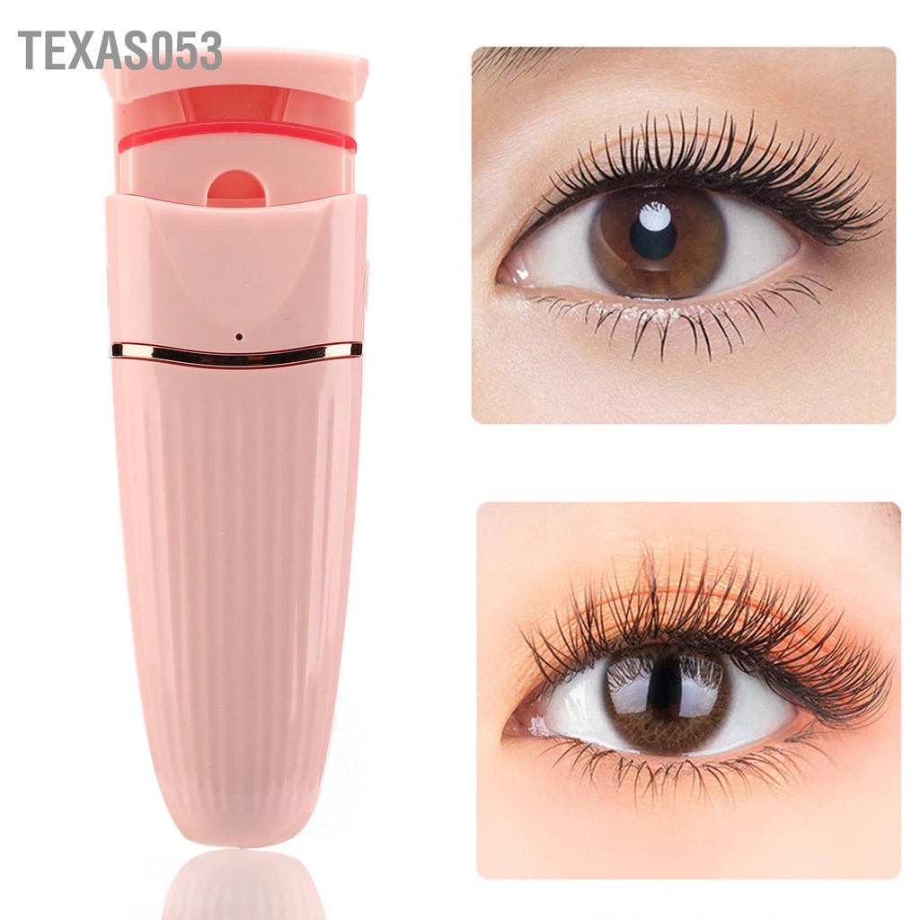 Hàng Sẵn Máy Uốn Lông Mi Bằng Nhiệt cầm tay tiện dụng An toàn USB Sạc hiệu quả lâu dài kích thước nhỏ gọn【Texas053】