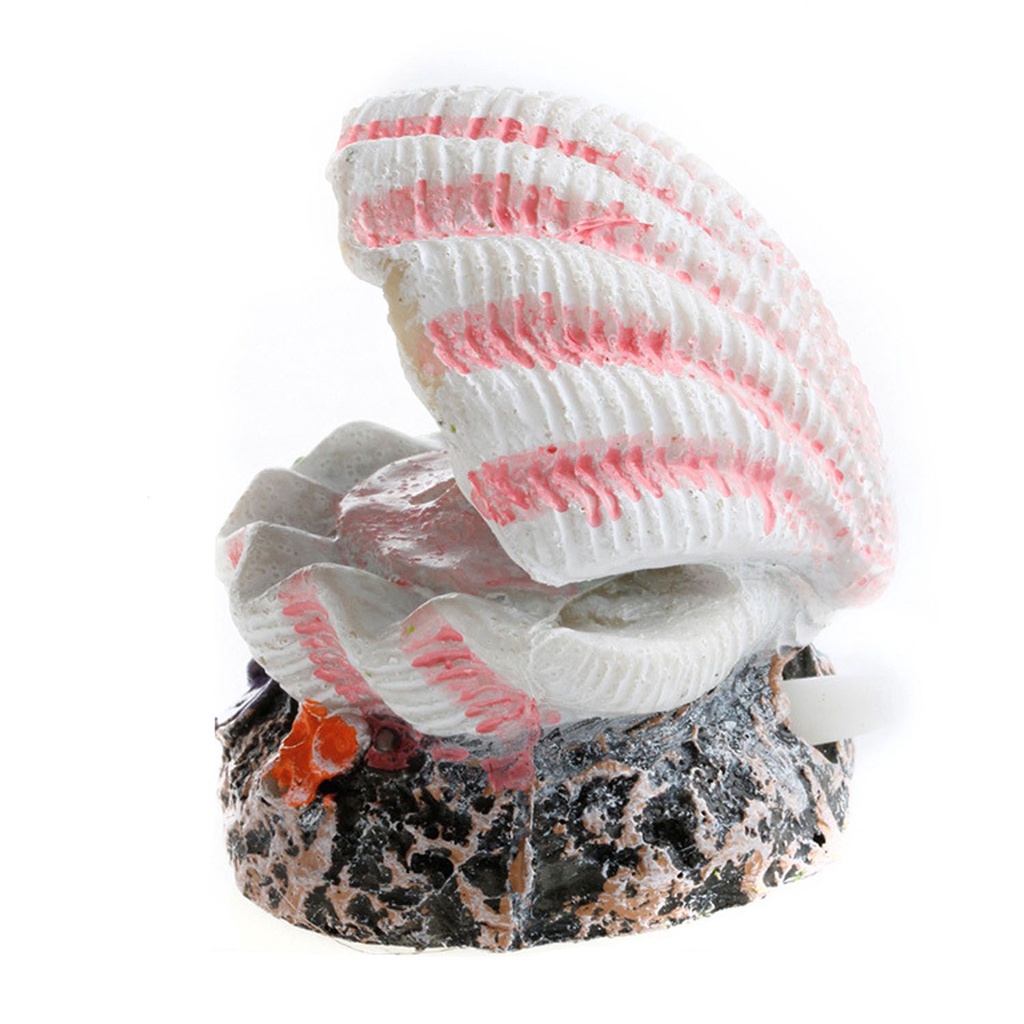 Đồ chơi san hô/ vỏ sò thổi bong bóng bơm oxy trang trí bể cá