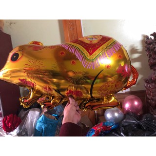 combo 10 bóng hình con chuột vàng bán tết 2020