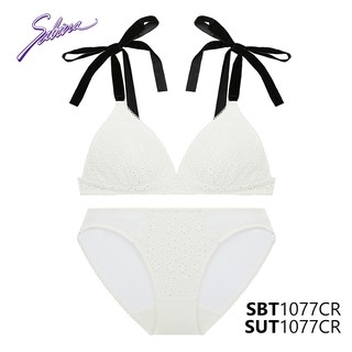 Combo Áo Lót Mút Mỏng Nhiều Và Quần Đồng Bộ Màu Trắng Fashion Maggie Mae By Sabina SBT1077CR+SUT1077CR