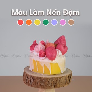 Màu Làm Nến Đậm Nguyên Liệu Làm Nến Thơm Tặng Tinh Dầu Mẫu Thử Heny Garden