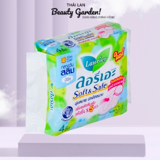 Laurier soft &amp; safe băng vệ sinh siêu thâm hút, chống tràn Thái Lan