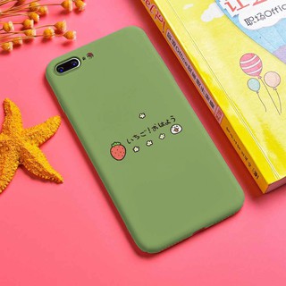 Ốp lưng trơn Iphone họa tiết đơn giản Quả dâu