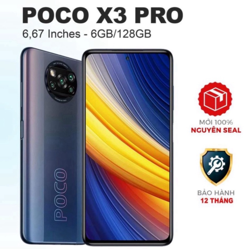 Điện thoại Xiaomi POCO X3 Pro 6.67"  hàng hiệu mới 100% tầm cỡ Việt - 1 Đổi 1 - BH một năm IUO754