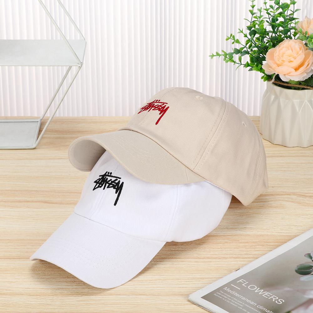 Mũ Lưỡi Trai Cotton Chống Nắng Thêu Chữ Sau Lưng Cho Nam Nữ