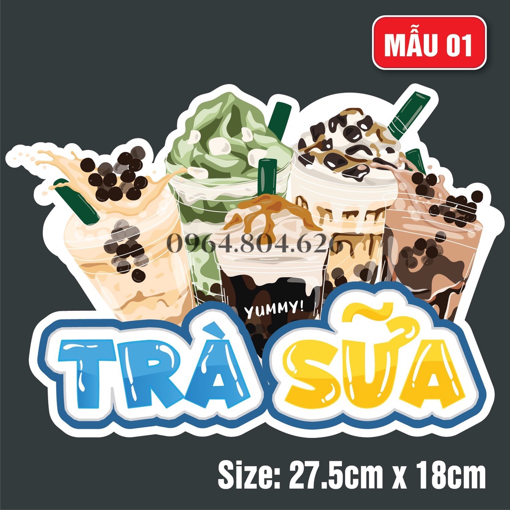 Poster dán tường decal size lớn decor trang trí quán trà sữa quán cafe cực xinh