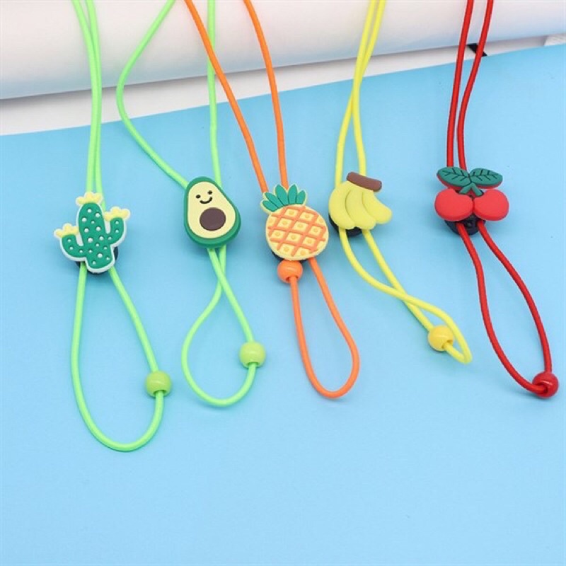 Dây đeo khẩu trang charm trái cây nhiều mẫu dễ thương, cute