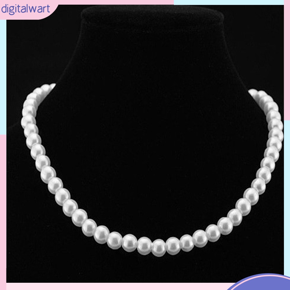 Dây chuyền hợp kim xâu hạt ngọc trai giả kiểu dáng sang trọng cho nữ