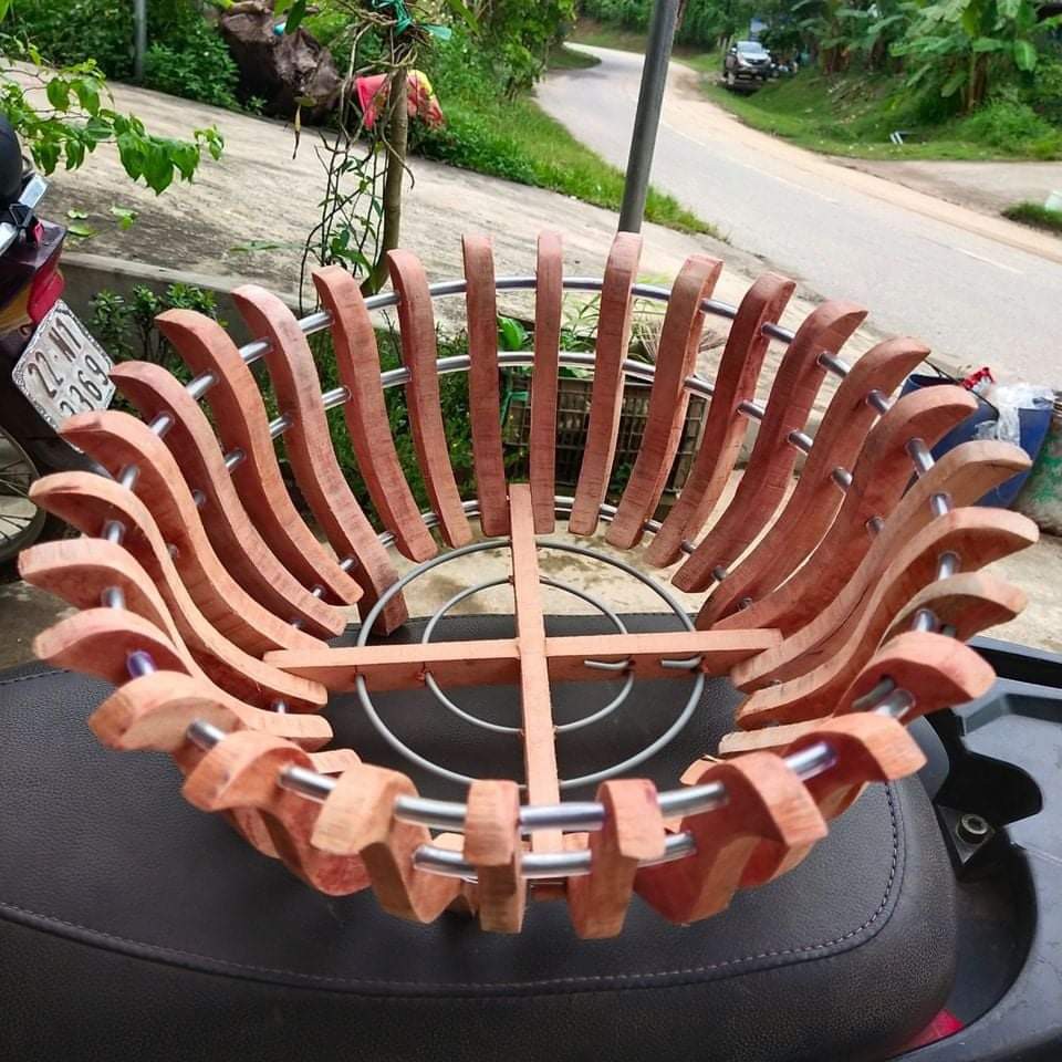 Chậu gỗ  trồng lan - gỗ nhãn -nhiều mẫu - nhiều size lựa chọn