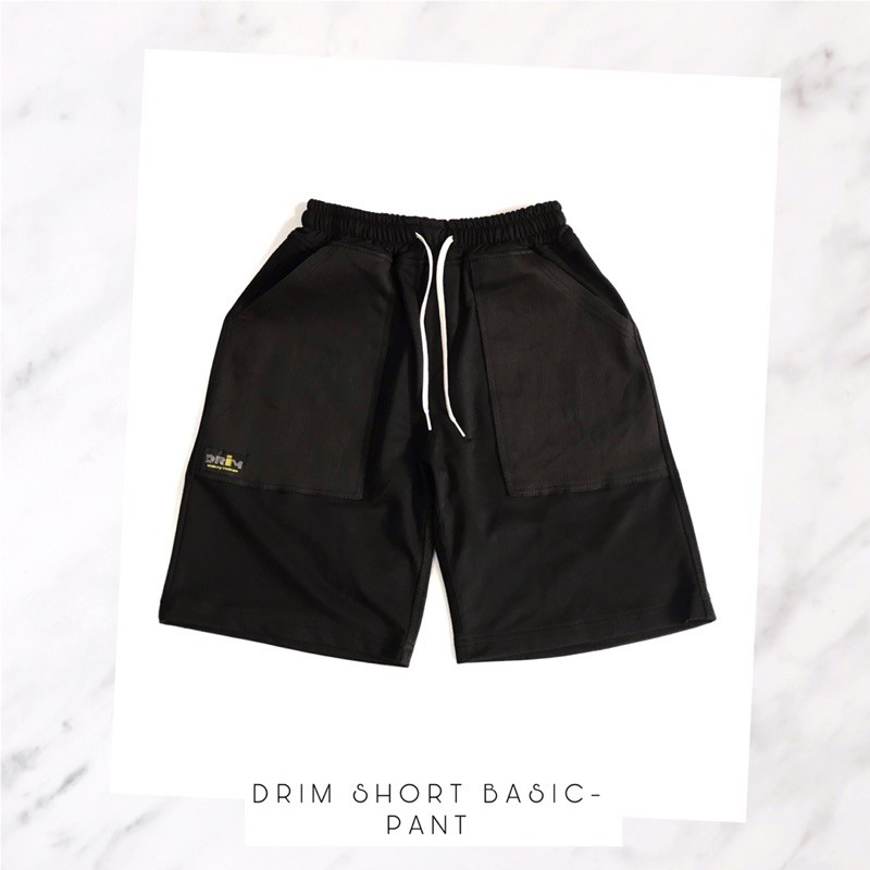 Quần short Unisex nam nữ Drim-Short basic(bảo hành đổi 1)(túi jean đen)(design and made by Drimwe)