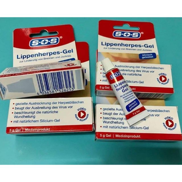 Hàng Đức Gel SOS làm giảm đau, ngứa, lan vết loét tróc mép, zona thần kinh